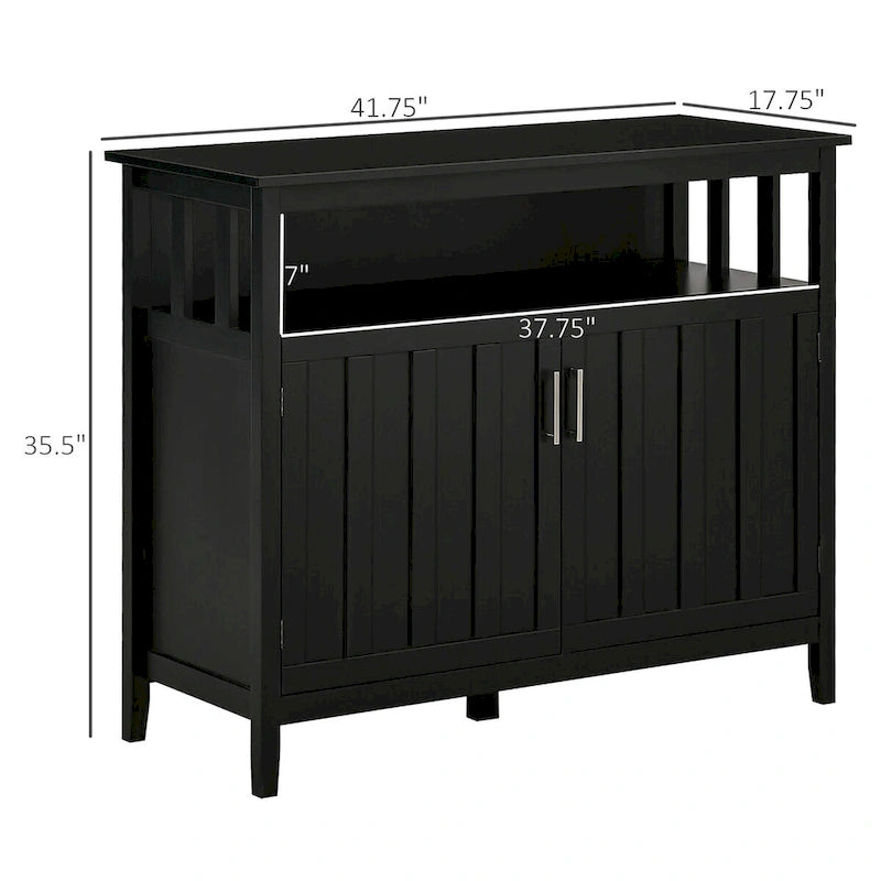 Sideboard Buffet Cabinet with 2 Doors and Adjustable Shelves