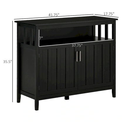 Sideboard Buffet Cabinet with 2 Doors and Adjustable Shelves