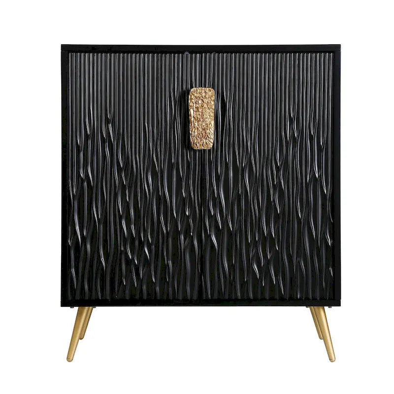 Modern Glam 2-Door Accent Sideboard Entryway Cabinet Storage Dining Room Buffets Credenza Living room