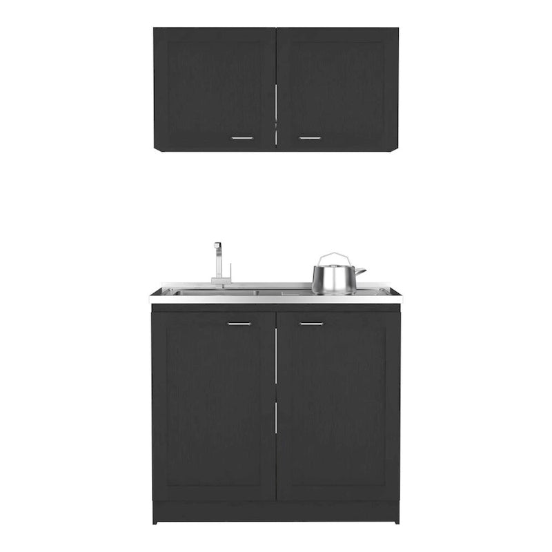 Cabinet Set, Garage, Black,30,8 H X 39,3 W X 20,4D