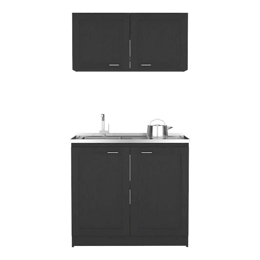 Cabinet Set, Garage, Black,30,8 H X 39,3 W X 20,4D