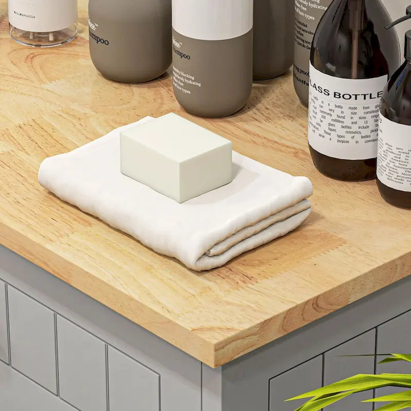 Kitchen Tilt Out Free Standing Recycling Cabinet Trash Can Holder