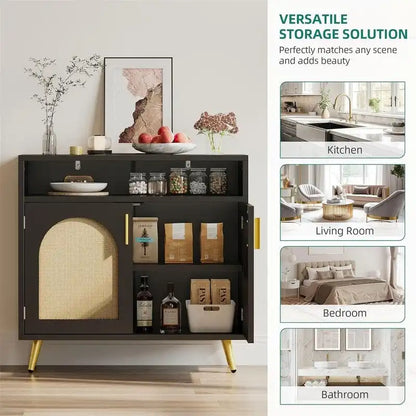 Buffet Sideboard Cabinet - 13.78D x 31.49W x 29.53H