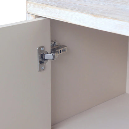 Accent Cabinet Farmhouse Style 4 Door Wooden Cabinet Sideboard Buffet Server Cabinet Storage Cabinet, for Living Room, Entryway