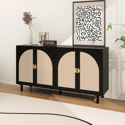 4 Door Cabinet, Suitable for Bedroom, Living Room, Study