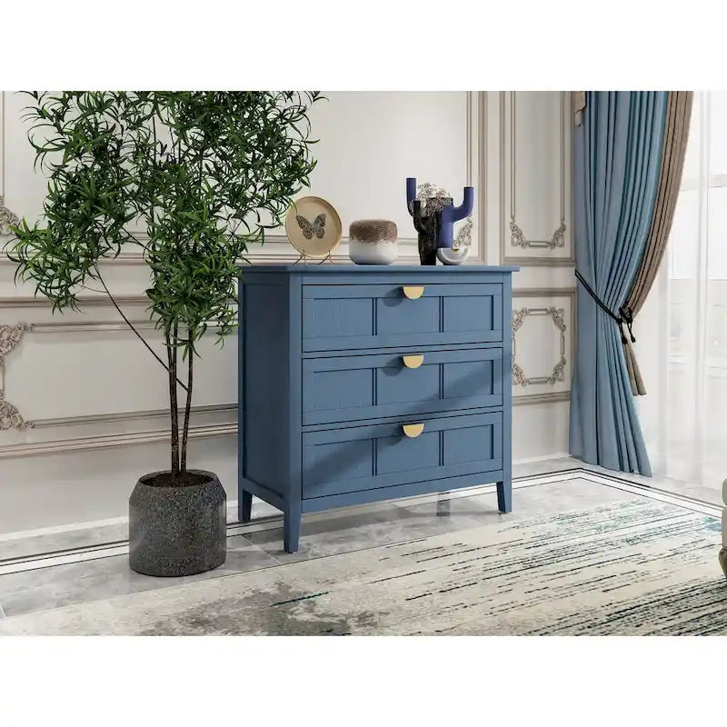 3 Drawer Cabinet, American Furniture,Suitable for Bedroom and Living Room Entryway