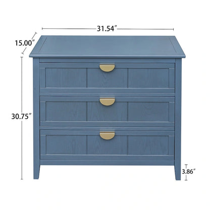3 Drawer Cabinet, American Furniture,Suitable for Bedroom and Living Room Entryway