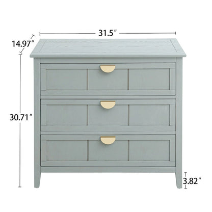 3 Drawer Cabinet, American Furniture,Suitable for Bedroom and Living Room Entryway