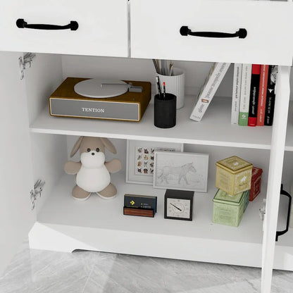 Farmhouse Buffet Cabinet Storage Sideboard with 3 Drawers and 3 Doors