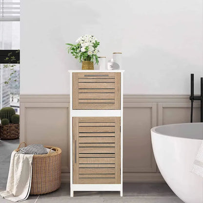 Stockholm Linen Storage Cabinet Vented Door and Drawer