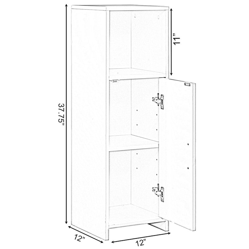 Home Tall Freestanding Bathroom Vanity linen Tower Organizer Cabinet