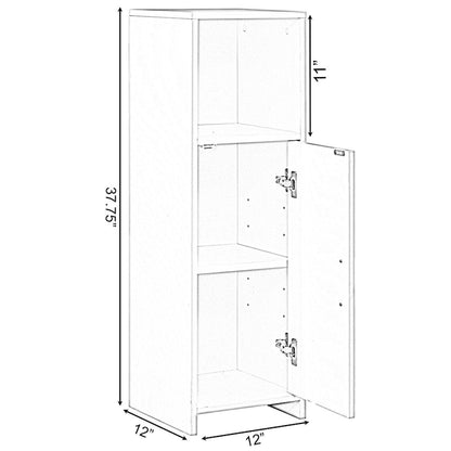 Home Tall Freestanding Bathroom Vanity linen Tower Organizer Cabinet