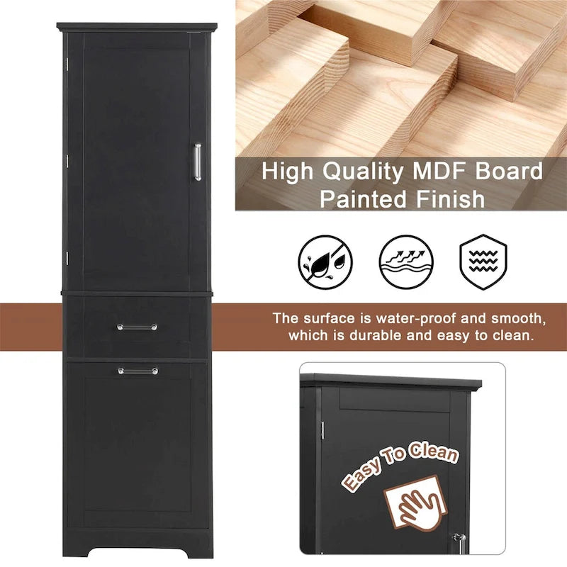 Tall Bathroom Storage Cabinet