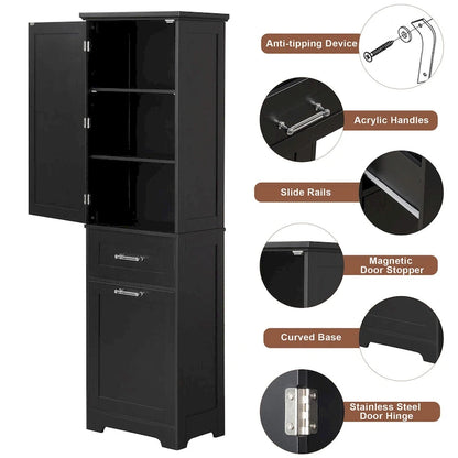 Tall Bathroom Storage Cabinet