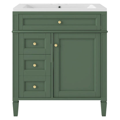 Bathroom Vanity with Top Sink and a Tip-out Drawer