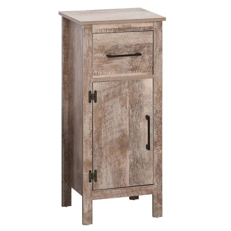 Bathroom Cabinet Storage Cupboard with Drawer and Adjustable Shelf - N/A