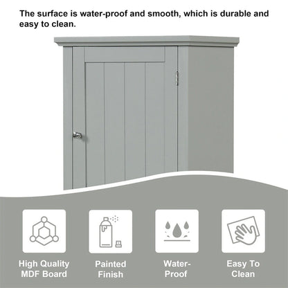 Tall Bathroom Storage Cabinet,Freestanding Storage Cabinet with Drawer
