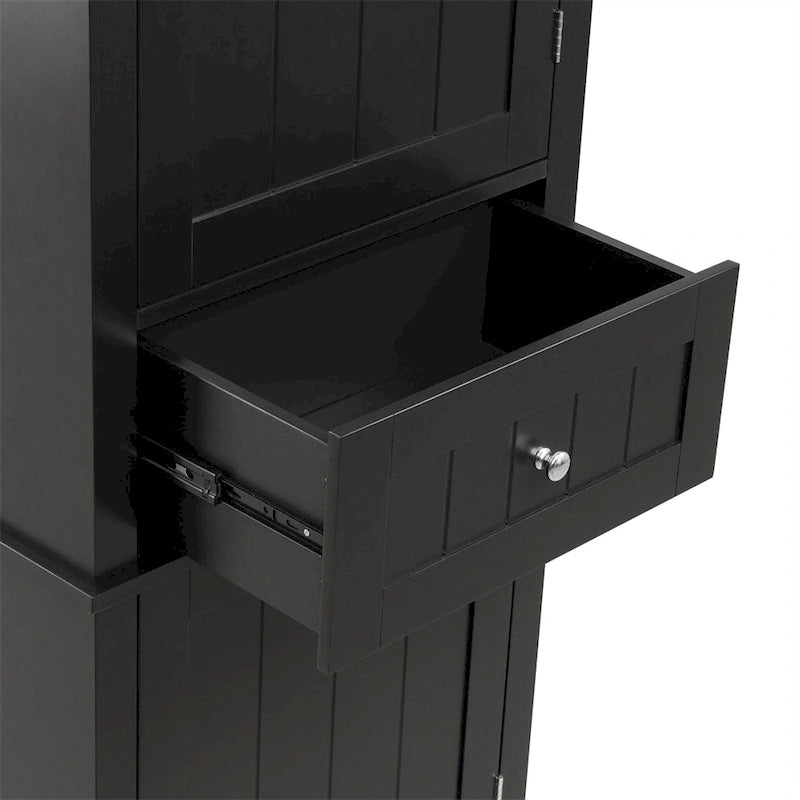 Tall Bathroom Storage Cabinet,Freestanding Storage Cabinet with Drawer