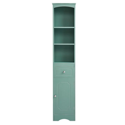 Freestanding Bathroom Storage Cabinet with Drawer, Adjustable Shelf