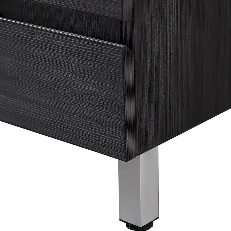 32 inch MDF black bathroom cabinet with sink - 32*32*20.4