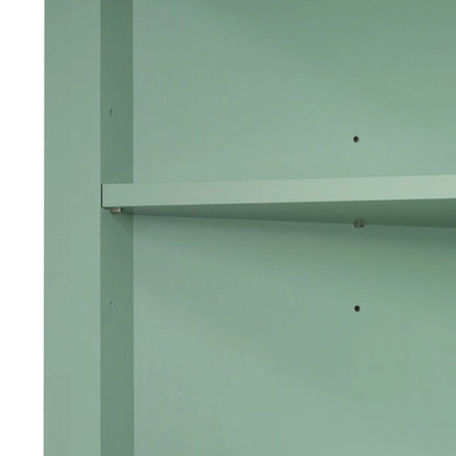 69 Tall Wood 1-door Bathroom Cabinet in Green with Adjustable Shelf