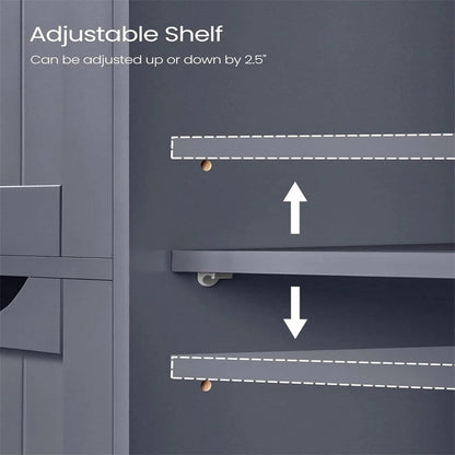 Bathroom Floor Storage Cabinet Bathroom Storage Unit with 3 Drawers - 11.8D x 23.6W x 31.5H