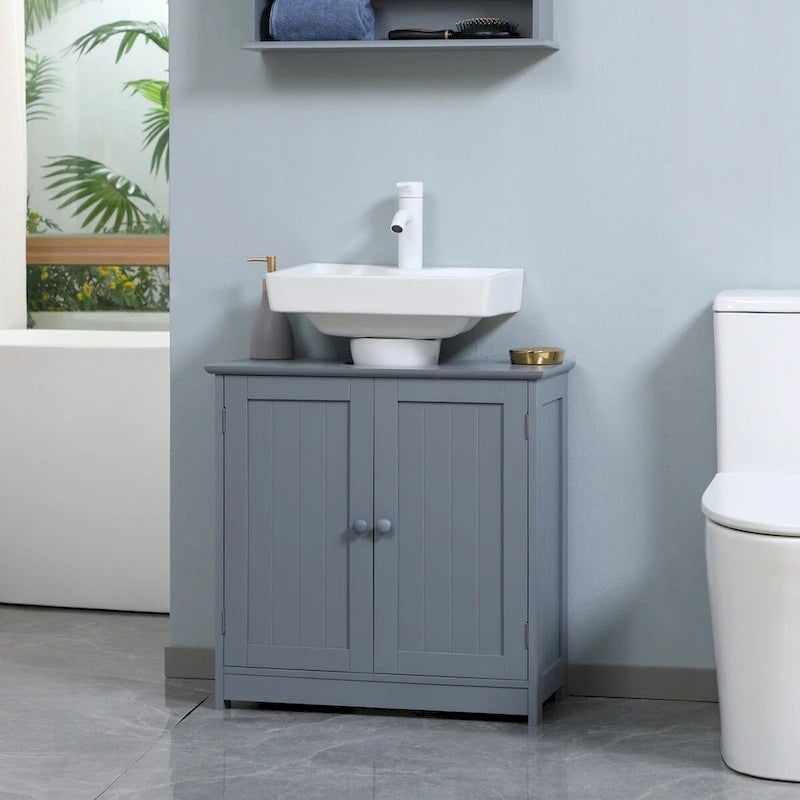 Under Sink Bathroom Cabinet with 2 Doors and Shelf