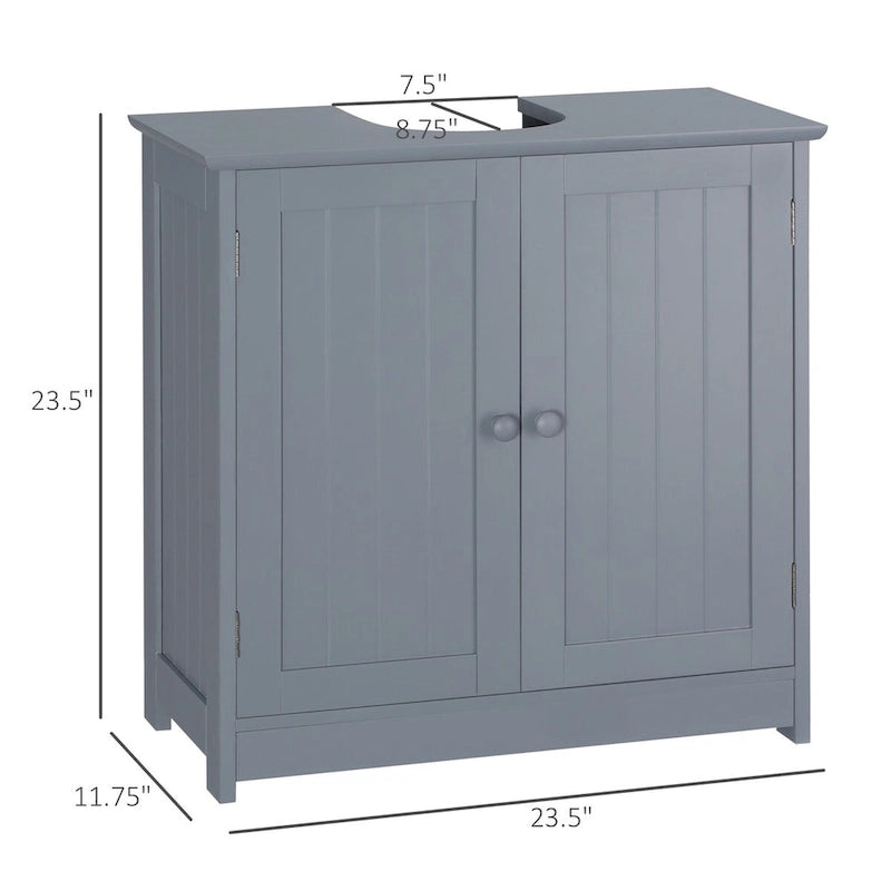 Under Sink Bathroom Cabinet with 2 Doors and Shelf