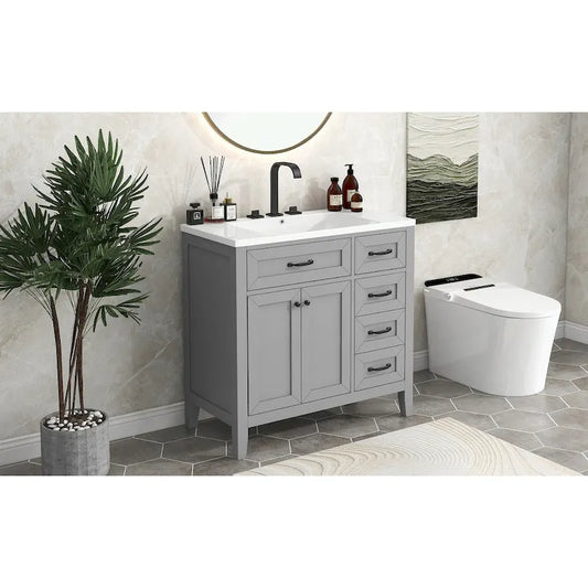 Bathroom Cabinet with Drawers and Sink Combo
