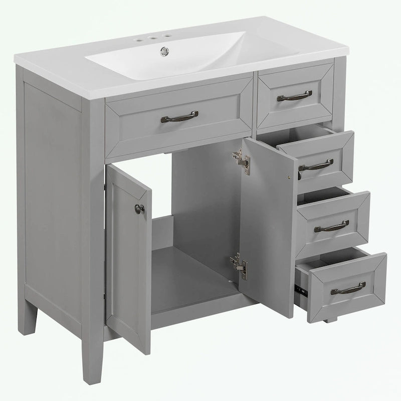 Bathroom Cabinet with Drawers and Sink Combo
