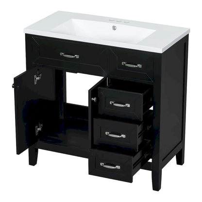 Bathroom Cabinet with Drawers and Sink Combo