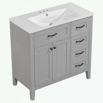 Bathroom Cabinet with Drawers and Sink Combo