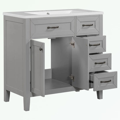 Bathroom Cabinet with Drawers and Sink Combo