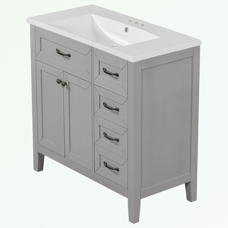 Bathroom Cabinet with Drawers and Sink Combo