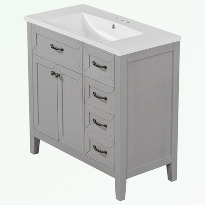 Bathroom Cabinet with Drawers and Sink Combo