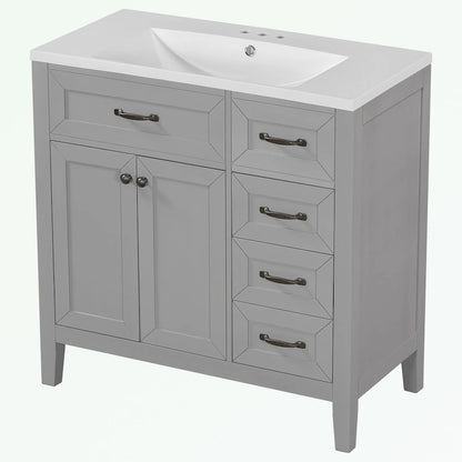 Bathroom Cabinet with Drawers and Sink Combo