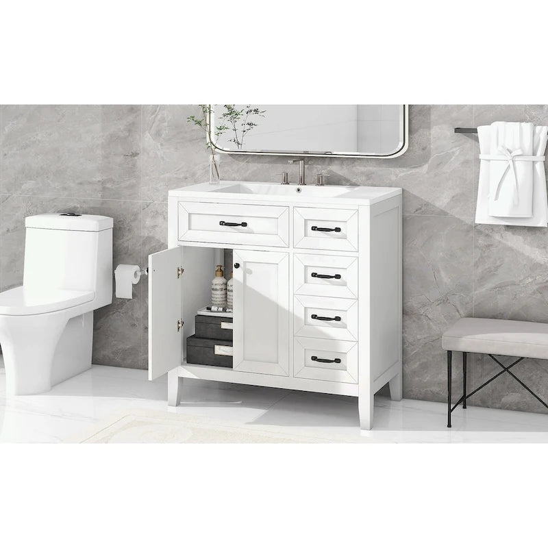 Bathroom Cabinet with Drawers and Sink Combo