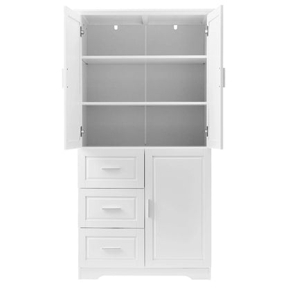 Bathroom Cabinet with Doors - N/A