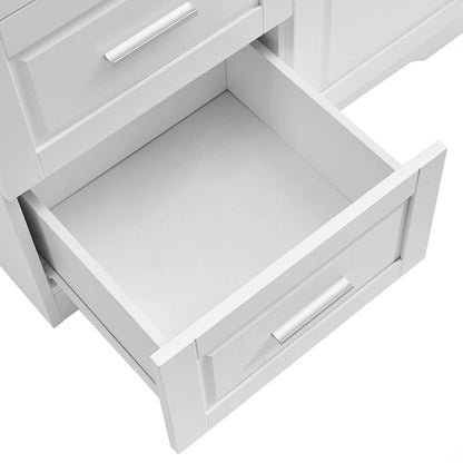 Bathroom Cabinet with Doors - N/A