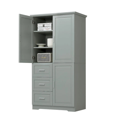 Bathroom Cabinet with Doors - N/A