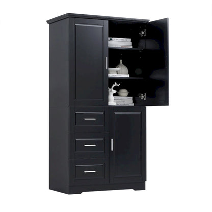 Bathroom Cabinet with Doors - N/A
