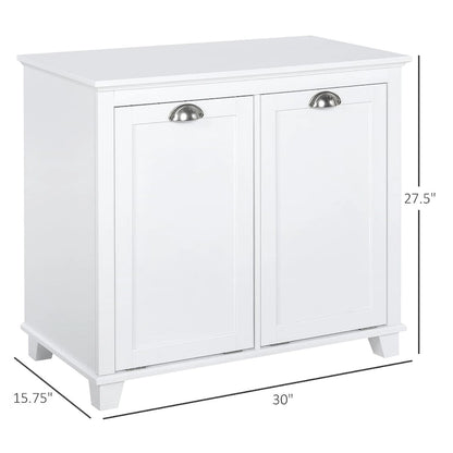 Modern Tilt-Out Laundry Sorter Bathroom Cabinet
