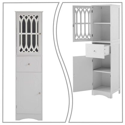 Modern Stylish Wooden Bathroom Cabinet with an Acrylic Cabinet Door Panel