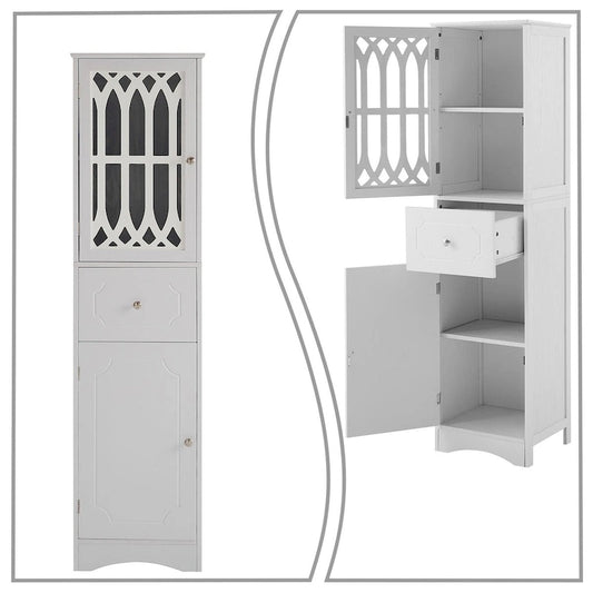 Modern Stylish Wooden Bathroom Cabinet with an Acrylic Cabinet Door Panel