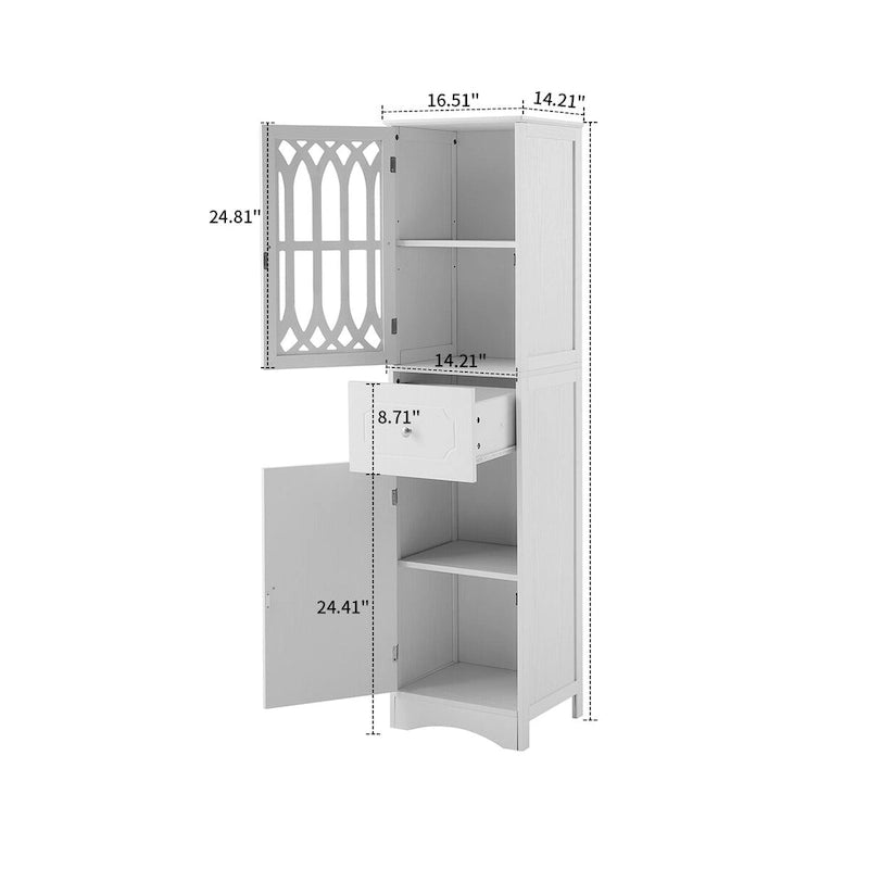 Modern Stylish Wooden Bathroom Cabinet with an Acrylic Cabinet Door Panel