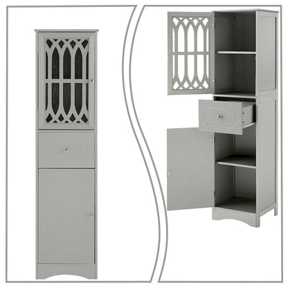 Modern Stylish Wooden Bathroom Cabinet with an Acrylic Cabinet Door Panel
