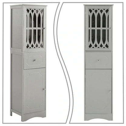 Modern Stylish Wooden Bathroom Cabinet with an Acrylic Cabinet Door Panel