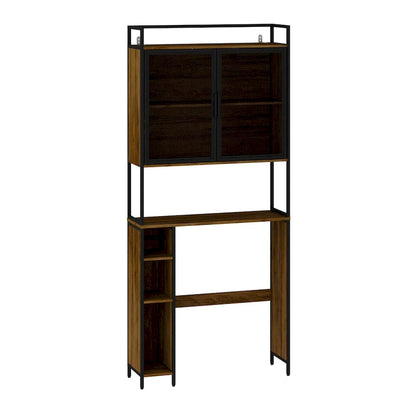 Above Toilet Storage Rack Metal Frame Bathroom Stand Space Saver Shelf