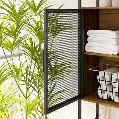 Above Toilet Storage Rack Metal Frame Bathroom Stand Space Saver Shelf