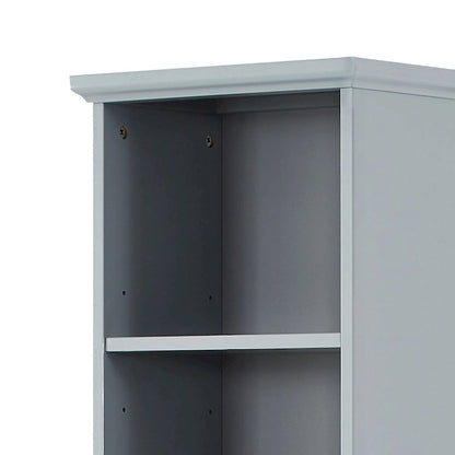 Slim Tall Bathroom Storage Cabinet with an Open Shelf, Three Drawers and a Cabinet